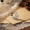 Knn-107 Collar con Colgante de Corazón para Perro Mascota Cadena para Clavícula Femenina Dibujos Animados Joyería Europea y Americana Diseño de Nicho de Gama Alta