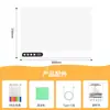 Pizarra de dibujo LED iluminada recargable transfronteriza, pizarra de dibujo para niños activada por sonido con apagado temporizado, pizarra de dibujo de mensajes transparente