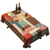 Mantel de Mesa para Restaurante Estilo Étnico, Impermeable, Resistente al Aceite, No Lavable, Lujo Ligero, Ambiente de Alta Gama, Rectangular, Barra, Hotel, Mantel para Mesa de Té