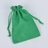 Bolsa de Lino de Fábrica con Cordón de Lino Almacenamiento Regalo de Navidad Joyería Embalaje de Joyería Bolsa de Algodón y Lino