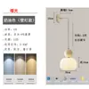 Lámpara Colgante de Mesita de Noche para Dormitorio, Lámpara de Barra de Lujo Ligero Retro de Latón y Madera Maciza de Nogal Negro, Lámpara Colgante Pequeña de Gama Alta Estilo Japonés para Casas de Huéspedes