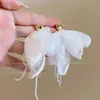 Aretes de Flores Estilo Hada para Mujer, Aretes de Diamantes de Alta Gama con Montura de Racimo, Diseño de Nicho, Exquisitos Aretes con Borlas