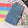 Carpeta A6 Transfronteriza Cuaderno de Cuero Soporte Correa para Presupuesto 12 Bolsas con Cierre Notas Adhesivas de Colores