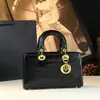 2025 Nueva Bolso de Moda y de Gama Alta Lujo Patrón de Cocodrilo Bolso Princesa Diana Bolso de Mano Cruzado Bolso de Mujer de Cuero Genuino