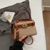 Bolso de Mano de Lujo a la Moda para Mujer, Bolso de Hombro Exquisito de Nicho Transfronterizo para el Trabajo, Bolso Cuadrado Pequeño Europeo y Americano, Bolso Cruzado de Moda para Mujer