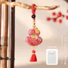 Colgante de Calabaza Estilo Chino, Llavero para Bolso, Bolsita, Bolsa de la Suerte de Brocado Song, Regalo de Vacaciones, Bolsita de Brocado de Paz y Prosperidad