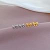 [acero de titanio de cuerpo completo] pendientes de estilo minimalista con patrón de lazo, pendientes fríos para hombres y mujeres, temperamento de personalidad, pendientes para banquete