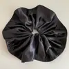 Elástico Elegante Francés de Satén para el Pelo Tipo Intestino Grande para Mujer, Diadema de Alta Gama Nuevo Estilo 2025 Elástico para el Pelo Flor para la Cabeza Elegante