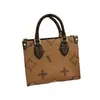 Nuevos Bolsos de Moda Europeos y Americanos para Mujer Bolso Original de Cuero Genuino para Hombro y Cruzado Bolso de Mano Estampado Bolsa de Suministro de Comercio Exterior