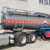 [Preço do Depósito] 19,9 Metros Quadrados Caminhão Tanque Semi-Reboque para Ácido Sulfúrico Tipo Tanque Vermelho Caminhão de Transporte de Substâncias Corrosivas