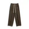 Jardineira Estilo Japonês Masculina Marca Tendência Calças Soltas de Perna Larga Primavera Retrô Combinação Total cityboy Calças Casuais Retas