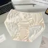 Novo Estilo Vazado Puro Desejo Feminino Cintura Média Sexy Renda Sem Costura Abraça o Quadril Calcinha Feminina