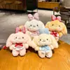 Nuevo Llavero de Peluche con Lazo y Orejas Grandes de Cachorro para Mujer, Muñeco de Dibujos Animados Lindo, Colgante para Bolso de Pareja, Pequeño Regalo