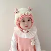 Gorro para Bebé Otoño e Invierno Estilo Bebé Gorro de Lana Meses Pequeños Cálido Gorro Tejido Para Salir Engrosado Invierno Lindo