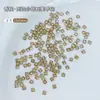 Joyería para Uñas Color Champagne Brillante Circonia Mini Pequeños Planos Fondo Diamante Mezclado Forma Especial Marquise Joyería de Diamante para Uñas Venta al por Mayor