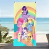 Toalla de Baño Infantil de Dibujos Animados Más Vendida Transfronteriza My Little Pony con Estampado Lindo, Toalla de Playa de Secado Rápido, Toalla para Nadar y Bucear
