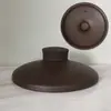 Colección de Tapas Negra y Marrón, Tapa Universal para Olla de Cerámica Negra de Arena Morada, Accesorios de Tapa para Cazuela Olla Eléctrica de Cocción Lenta Resistente a Altas Temperaturas