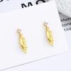 Pendientes de Borla con Hojas Chengbo para Mujer Plata de Ley 925 Nicho Exquisito Lujo Ligero Diseño de Pendientes de Hojas Joyería de Gama Alta