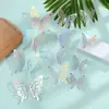 Set Estéreo 3D de 12 Piezas de Mariposas Huecas con Textura Metálica, Pegatinas de Pared Realistas de Mariposas para Decoración del Hogar
