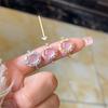 Novo Anel de Pedra Preciosa Cor de Ovo de Pombo Estilo Chinês Feminino Moda Vintage Luxo Leve Sentido de Alto Padrão Anel Aberto Ajustável Anel de Dedo