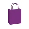 Bolsas de papel kraft personalizadas para eventos festivos, empaque de regalos, publicidad al por mayor, para llevar de té de burbujas y bolsas de papel hechas a medida