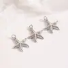 Serie Marina de Nicho Transfronteriza Collar Colgante de Concha Estrella de Mar Caracola Joyería de Cobre Versátil para Mujer Accesorios Colgante