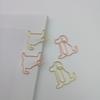 Clip para papel de perro color oro rosa clip para papel de animal clip para papel de dibujos animados pin con forma especial clip para papel creativo