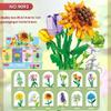 Bloques de Construcción Serie Flores Puzzle Lele Brothers Bloques de Construcción de Partículas Pequeñas Ensamblaje Rosa Simulación Compatible con un Modelo de Bloques de Construcción Alto