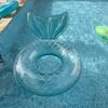 Nuevo Círculo de Natación Grueso Transparente Lentejuelas Lindo Sirena para Adultos y Niños Flotabilidad Axila Círculo de Natación Parque Acuático