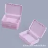 Caja de Embalaje Rectangular de Plástico PP Rosa Caja de Almacenamiento a Prueba de Polvo para Juguetes Guka Cards Joyería DIY