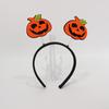 Acessórios de Cabelo de Halloween Tecido Feminino Estilo Escuro Aro de Cabelo Personalizado Grampo de Cabelo Engraçado para Festa Adereços Tiara Fofa de Abóbora