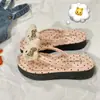 Chanclas de Gato Kt de Lunares con Suela Gruesa para Mujer, Calzado de Verano para Exteriores, que Aumentan la Altura, Antideslizantes, Sandalias de Tira con Suela Suave para la Playa