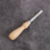 Pala ancha de cuero 4 6 8 10 12 14 16 mm adelgazador de tambor herramienta manual para adelgazar bordes de cuero DIY