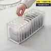 Caja de Almacenamiento de Ropa Interior para el Hogar, Organizador de Almacenamiento para Jeans, Rejilla de Almacenamiento Dividida, Organizador de Calcetines para Dormitorio, Malla
