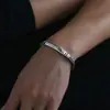Pulsera de Hombre Patrón Entrelazado Moda Retro Vintage Personalizada Creativa Individual Masculina Desgastada Moderna Tejido de Cola de Zorro Tendencia