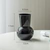 Vaso de vidro transparente preto de alta qualidade retrô mid-ancient francês nicho hidropônico rosa decoração sala de estar arranjo de flores pequeno