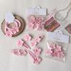 Horquilla de Flor de Durazno Nueva Pinza de Flor Rosa Dulce Linda Pinza Lateral para Bebé Flequillo Cabello Suelto Accesorios para el Cabello