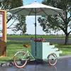 Carrinho de feira de burro de três rodas food truck carrinho de lanches móvel carrinho de flores carro de feira carro de venda de bebida de chá de limão