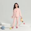 Pudding Haru Conjunto de Ropa para el Hogar con Estampado de Dibujos Animados para Niños Pantalones de Pijama Casual con Cuello Redondo Nuevo Otoño e Invierno 2025 Niñas