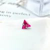 Brincos de Tarraxa Triangulares de Zircônia com Garra em Liga de Titânio F-136 Piercing Labial de Zircônia com Rosca Interna de Titânio G23 Joias para Piercing