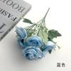 Amante simulado de 6 cabeças Rose Decorações de janela de sala de estar Flor pequena Salão de casamento Hotel Arranjo de flores Fotografia Atacado transfronteiriço