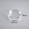 Soporte de Exhibición Cilíndrico de Acrílico, Soporte de Exhibición de Joyería Altamente Transparente, Base Elevadora para Cosméticos, Soporte para Modelo de Mano