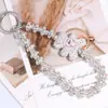 Nueva cadena de oso linda terminada diy cadena para teléfono móvil cadena de llaves cadena para bolso accesorios de joyería al por mayor