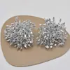 Pendientes Exagerados de Gama Alta con Borla de Flor de Cristal y Perlas para Mujer, Pendientes Elegantes de Moda para Celebridades de Internet