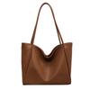Bolsa Feminina Bolsa de Grande Capacidade Bolsa Feminina Nova Cor Sólida Bolsa de Ombro Bolsa Grande da Moda Bolsa Tote Versátil de Moda de Alta Qualidade