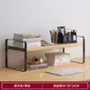 Estantería de escritorio para dropshipping, pequeña, simple, para dormitorio, estante de almacenamiento de hierro, estante de oficina, almacenamiento de mesa, sala de estar