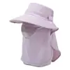 Chapéu de Proteção Solar para Mulheres, Máscara Facial Respirável de Verão, Chapéu de Sol com Proteção para o Pescoço, Chapéu de Sol para Exterior Anti-UV, Rosto e Pescoço Integrados