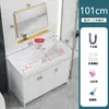 Armário de Lavanderia de Alumínio em Favo de Mel com Combinação de Tábua de Lavar, Cuba de Cerâmica para Lavanderia, Pia de Lavanderia para Varanda, Gabinete de Banheiro Integrado de Piso