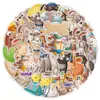 50 Adesivos Fofos de Cachorro Desenho Animado para Celular Tablet Laptop Geladeira Adesivos Decorativos à Prova d'Água Atacado