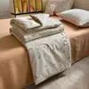 Colcha Fresca de Verão Bordada com Conchas Algodão Lavado Fio Dupla Camada Colcha de Verão Conjunto de Quatro Peças Fina Desenho Animado Lavável à Máquina Lavável Colcha de Presente